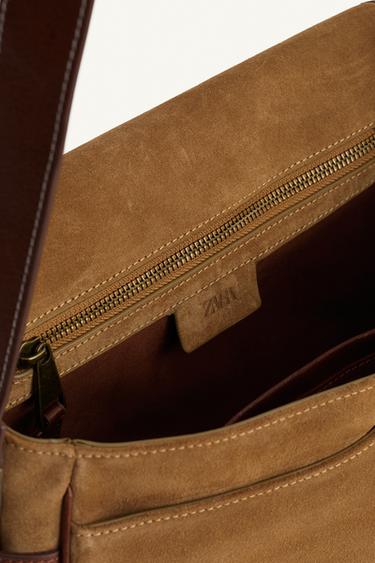LIMITED EDITION LEATHER CROSSBODY BAG - Sand Brown by Zara - Image 6