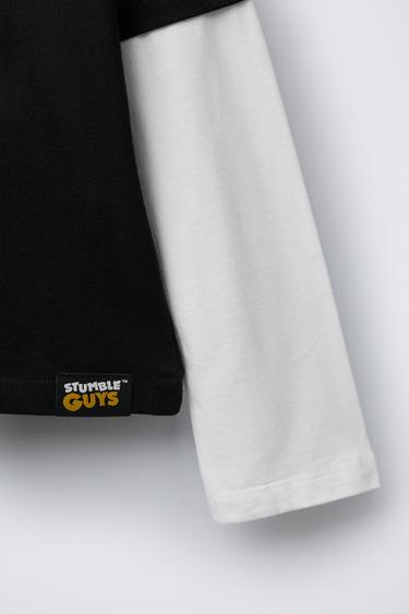 T-SHIRT À DOUBLES MANCHES STUMBLE GUYS ™ © SCOPELY - Noir de Zara - Image 3