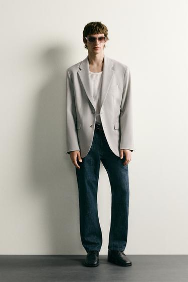 BLAZER REGULAR FIT ESTRUCTURA - Piedra de Zara - Imagen 0