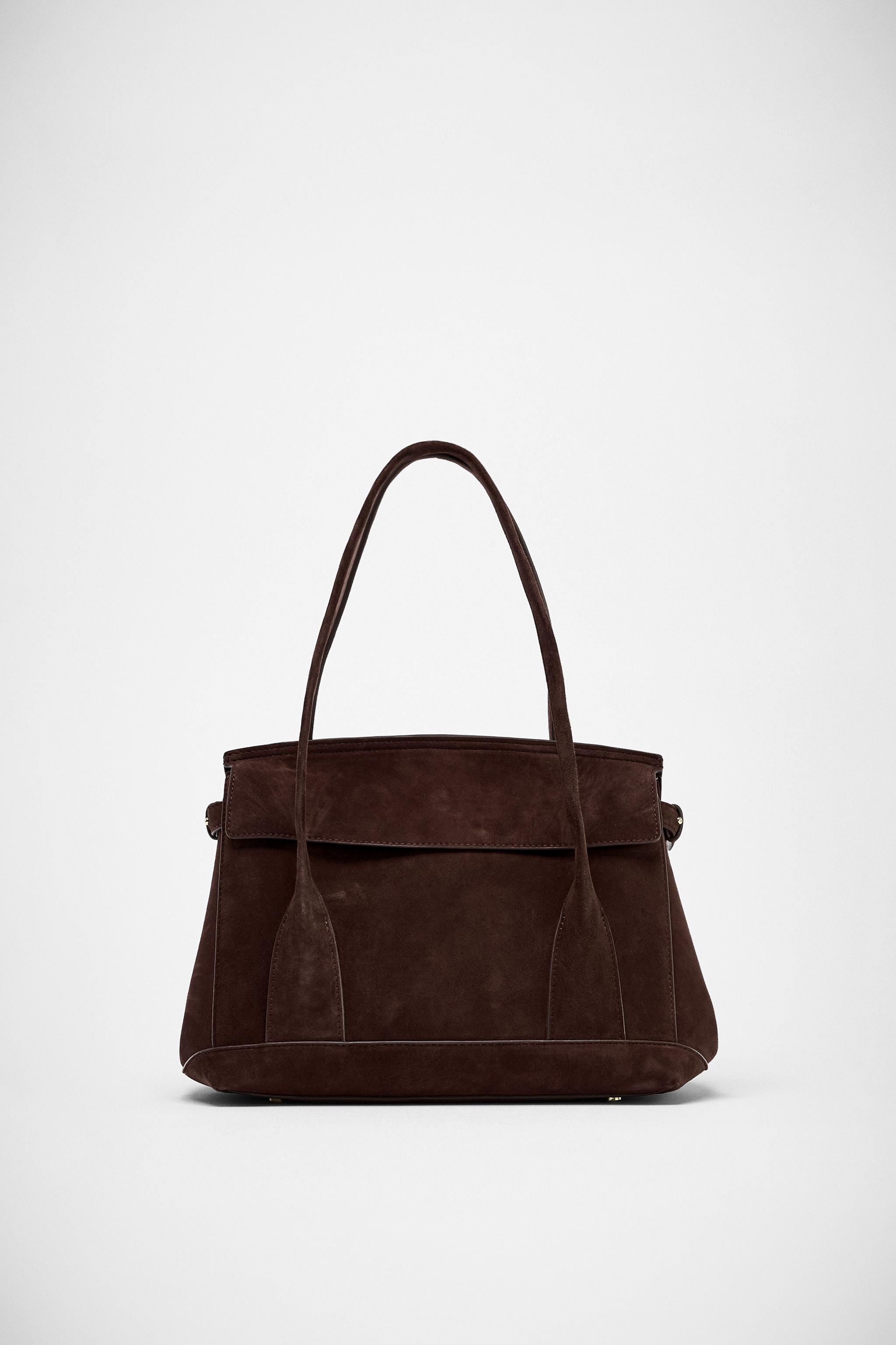 SPLIT LEATHER CITY BAG