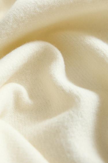FRINGED THROW - Ecru by Zara
