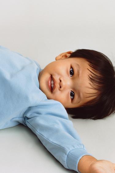 Zara SWEATSHIRT AND JOGGER PANTS SET - Light blue