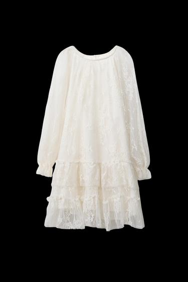SPITZENKLEID - Cremefarben von Zara - Bild 0