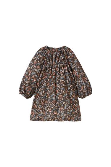 TEXTURED FLORAL DRESS