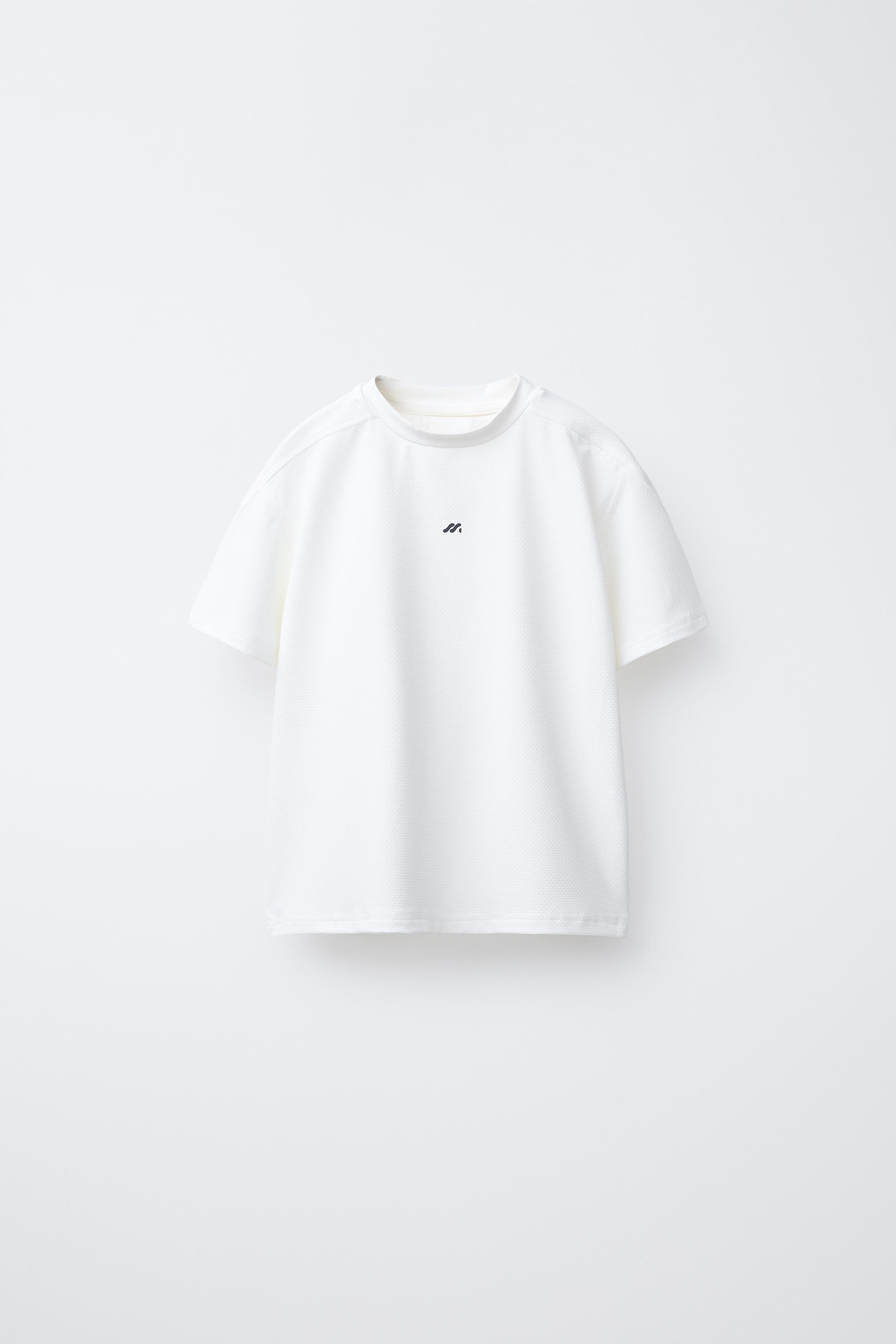 TECHNICAL LOGO T-SHIRT - White | ZARA United States