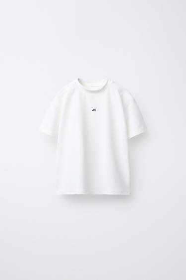 CAMISETA TÉCNICA LOGO - Blanco de Zara