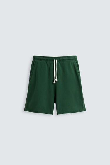 BERMUDA JOGGER PATCH - Verde da Zara