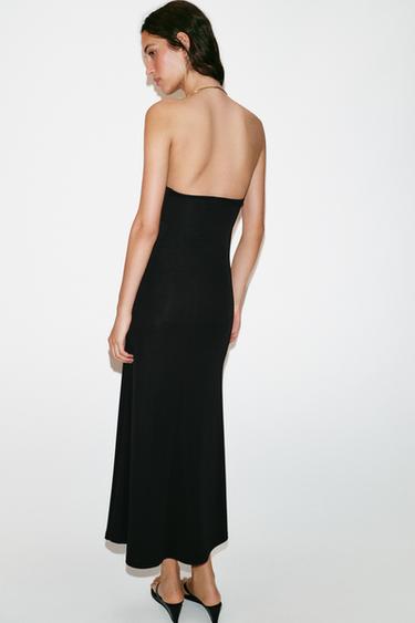 ROBE HALTER CHOKER - Noir de Zara - Image 5