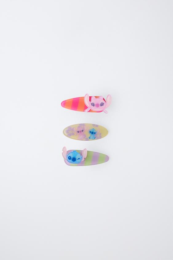 PACK TRES PINZAS RAYAS LILO & STITCH © DISNEY - Rosa de Zara - Imagen 0