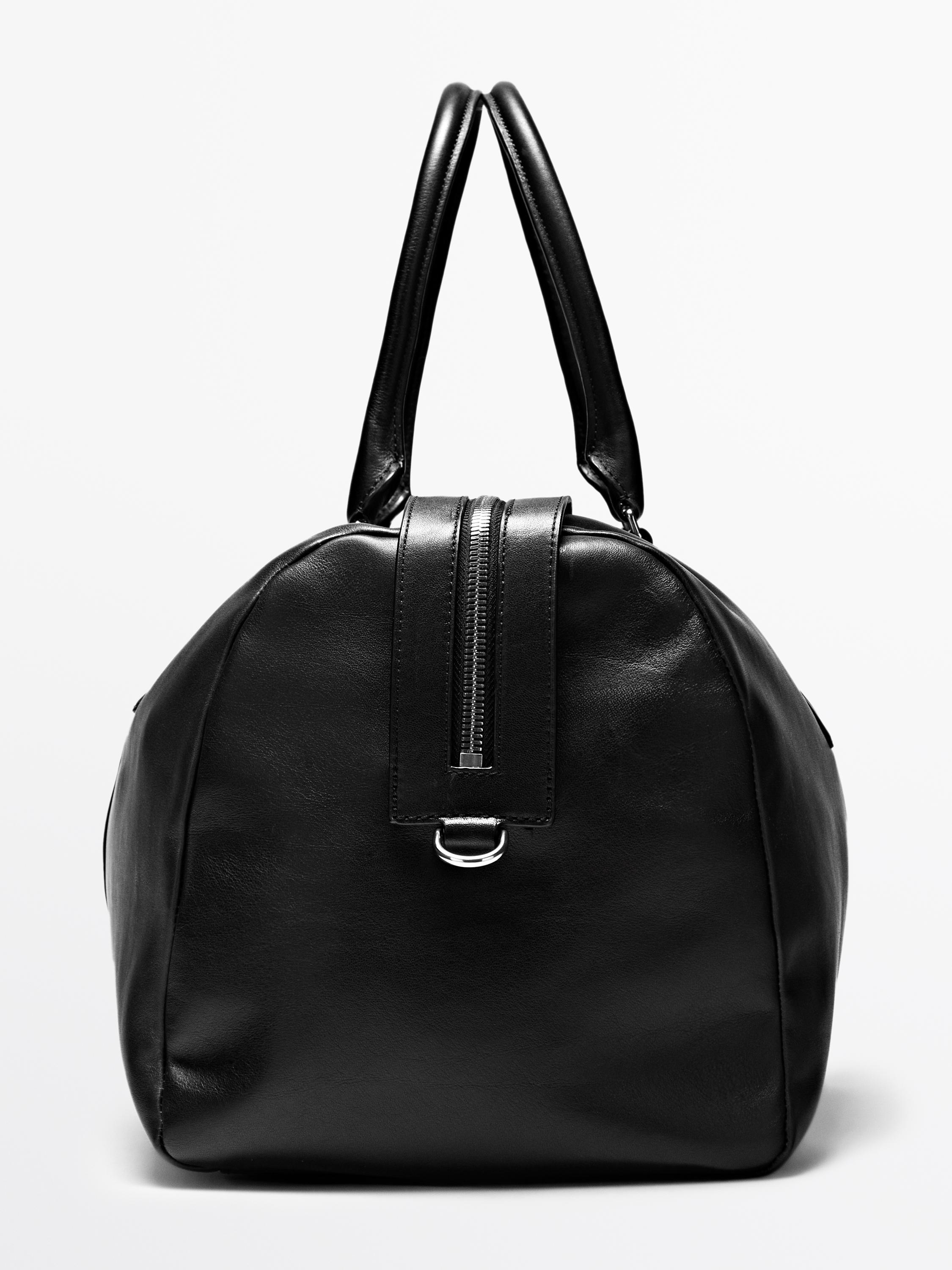 Nappa leather travel bag
