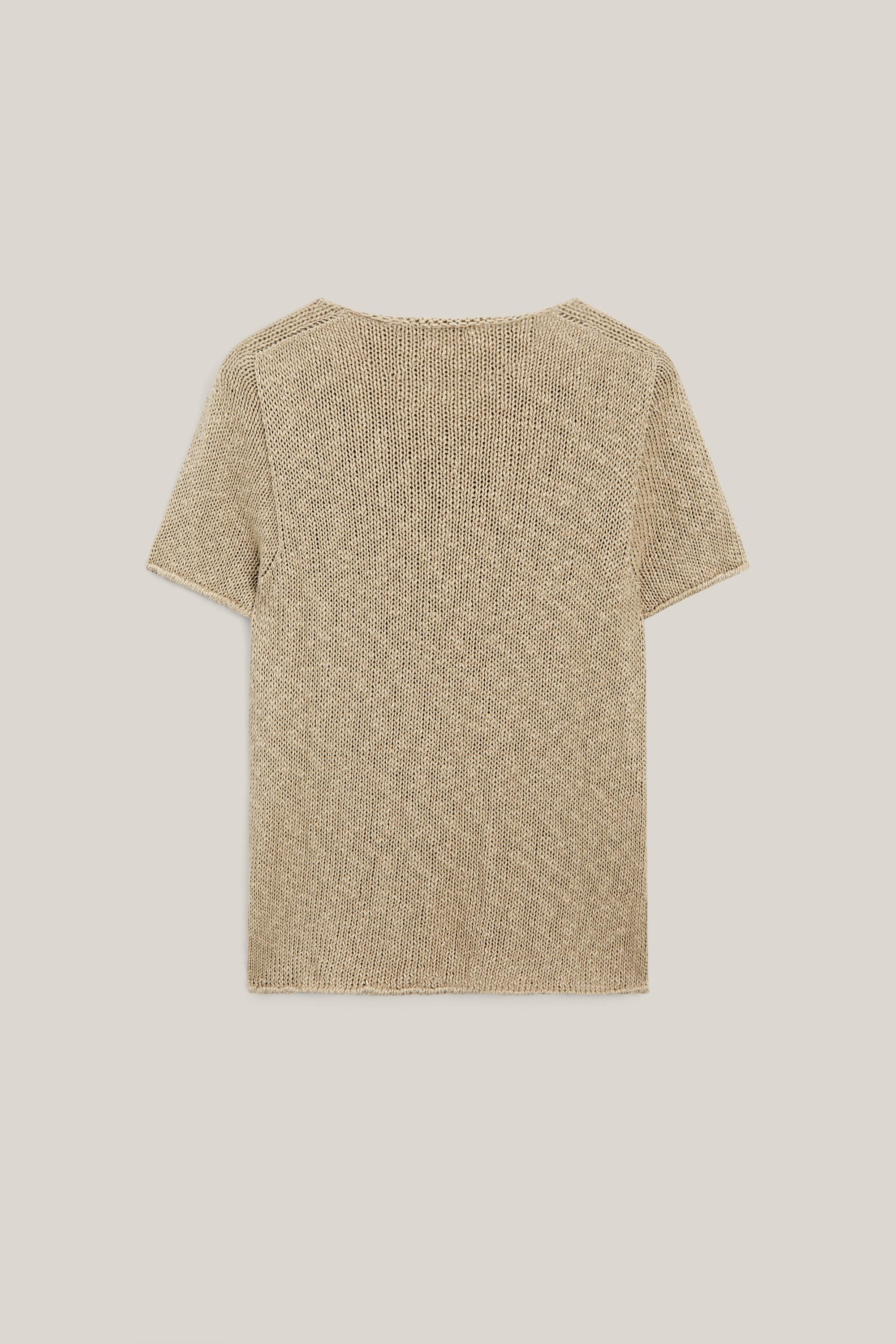Pull texturé manches courtes en lin - LIMITED EDITION