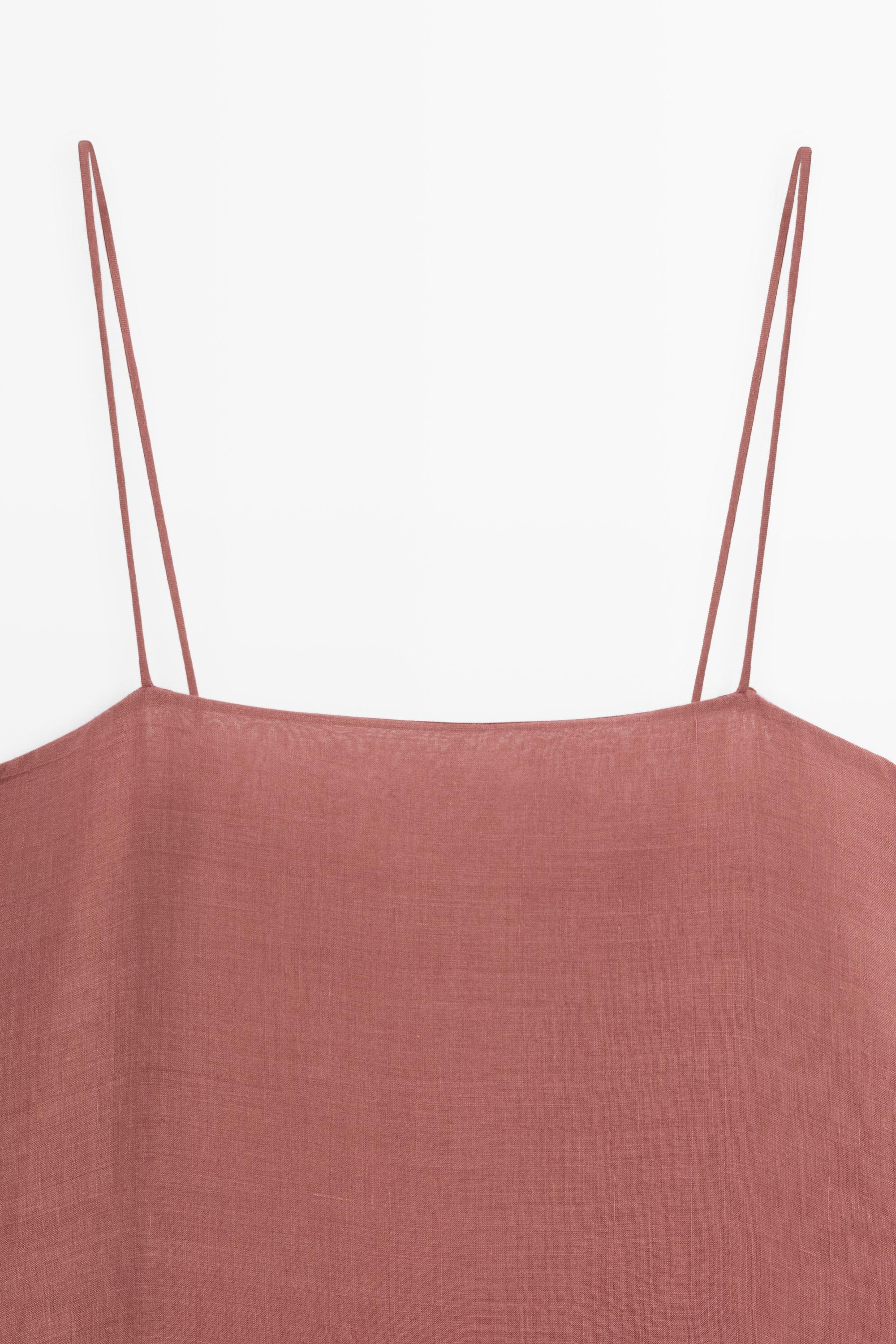 Flowing double-layer midi dress