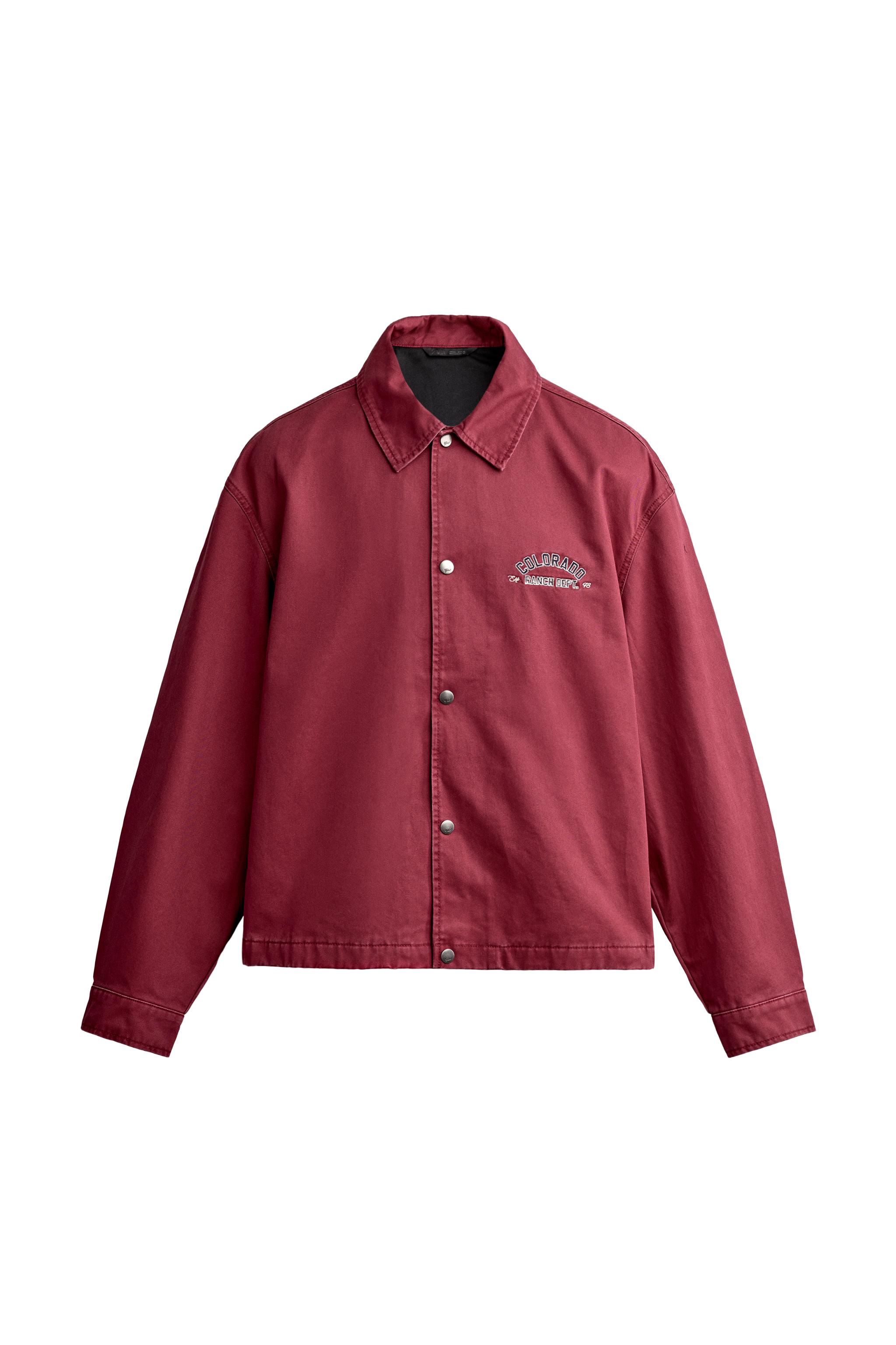 CAZADORA RELAXED FIT PARCHES BORDADOS