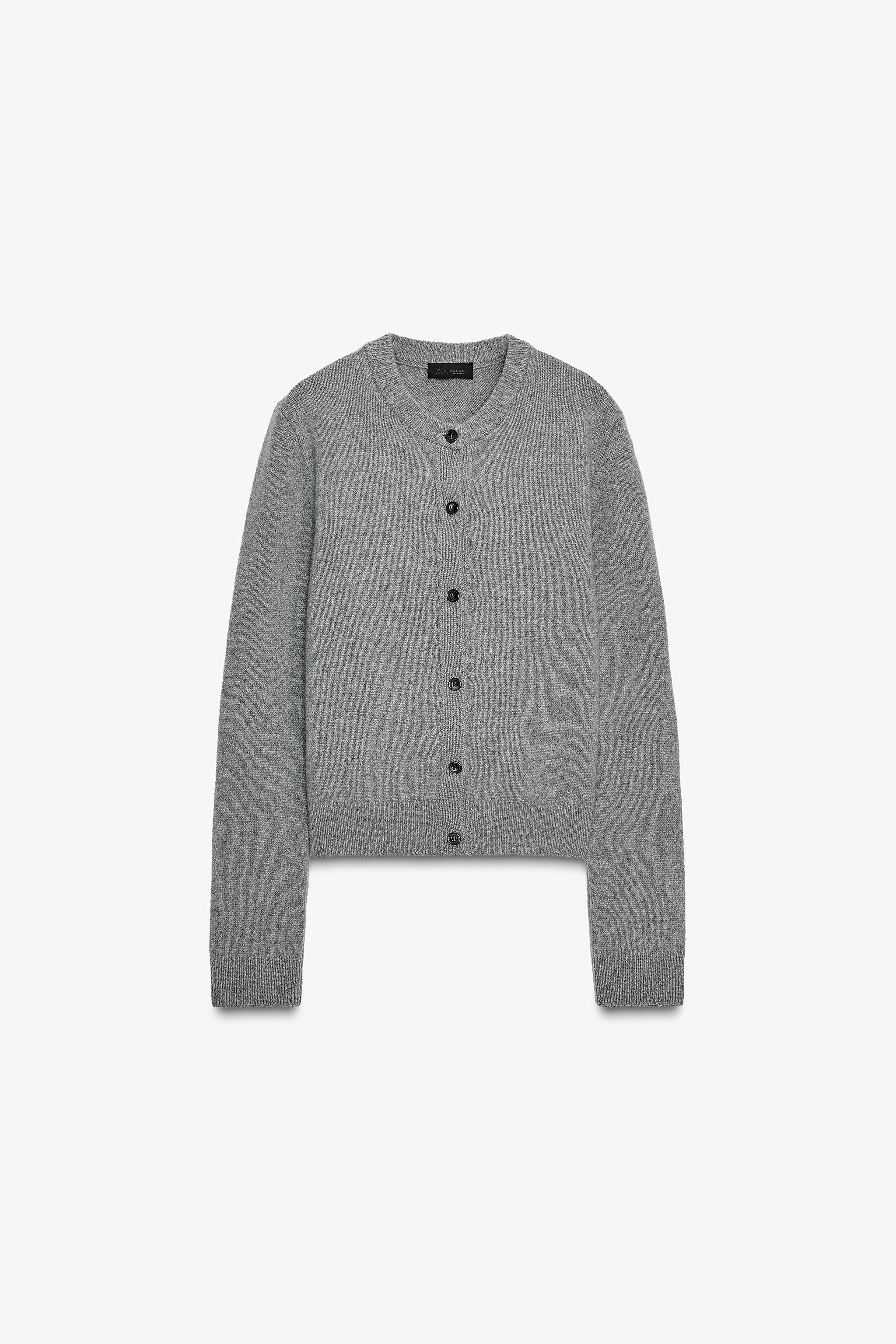 T/C BASIC KNIT SHIRT CARDIGAN ライトグレー T/C BASIC KNIT SHIRT CARDIGAN ライトグレー