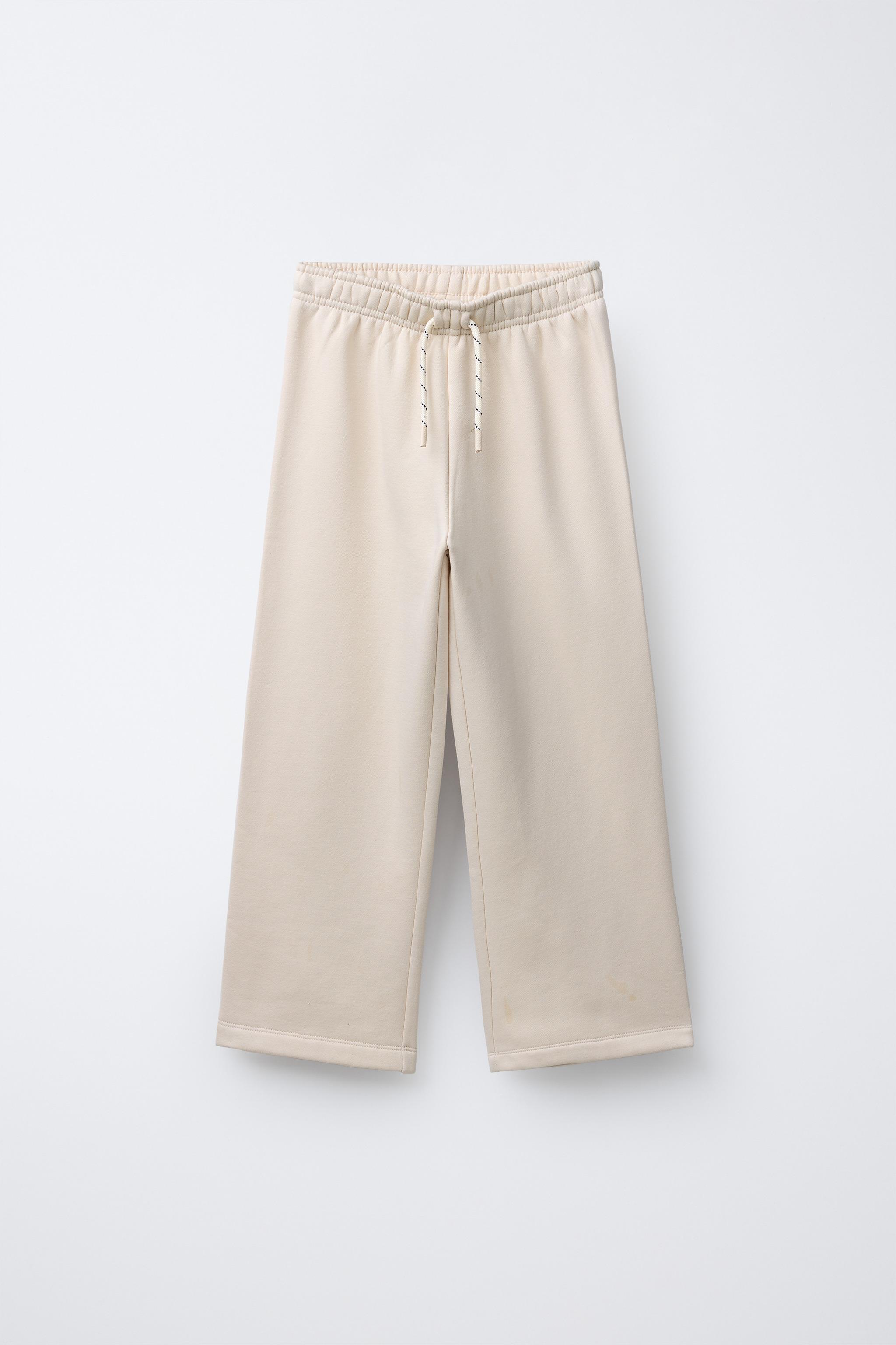 PANTALON À FLEURS BRODÉES - Écru | France PANTALON À FLEURS BRODÉES - Écru | France