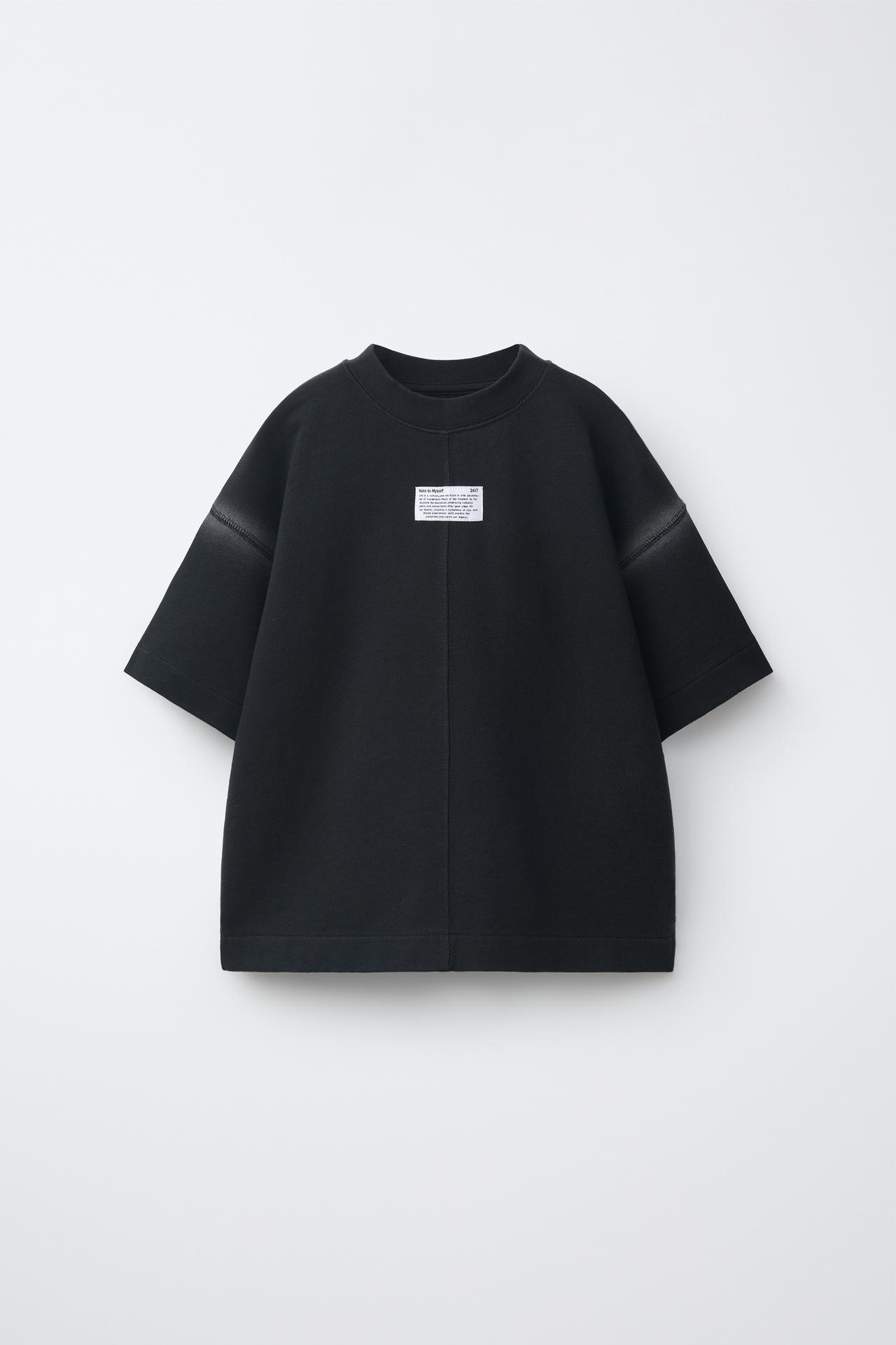 GARMENT DYE T-SHIRT — Black