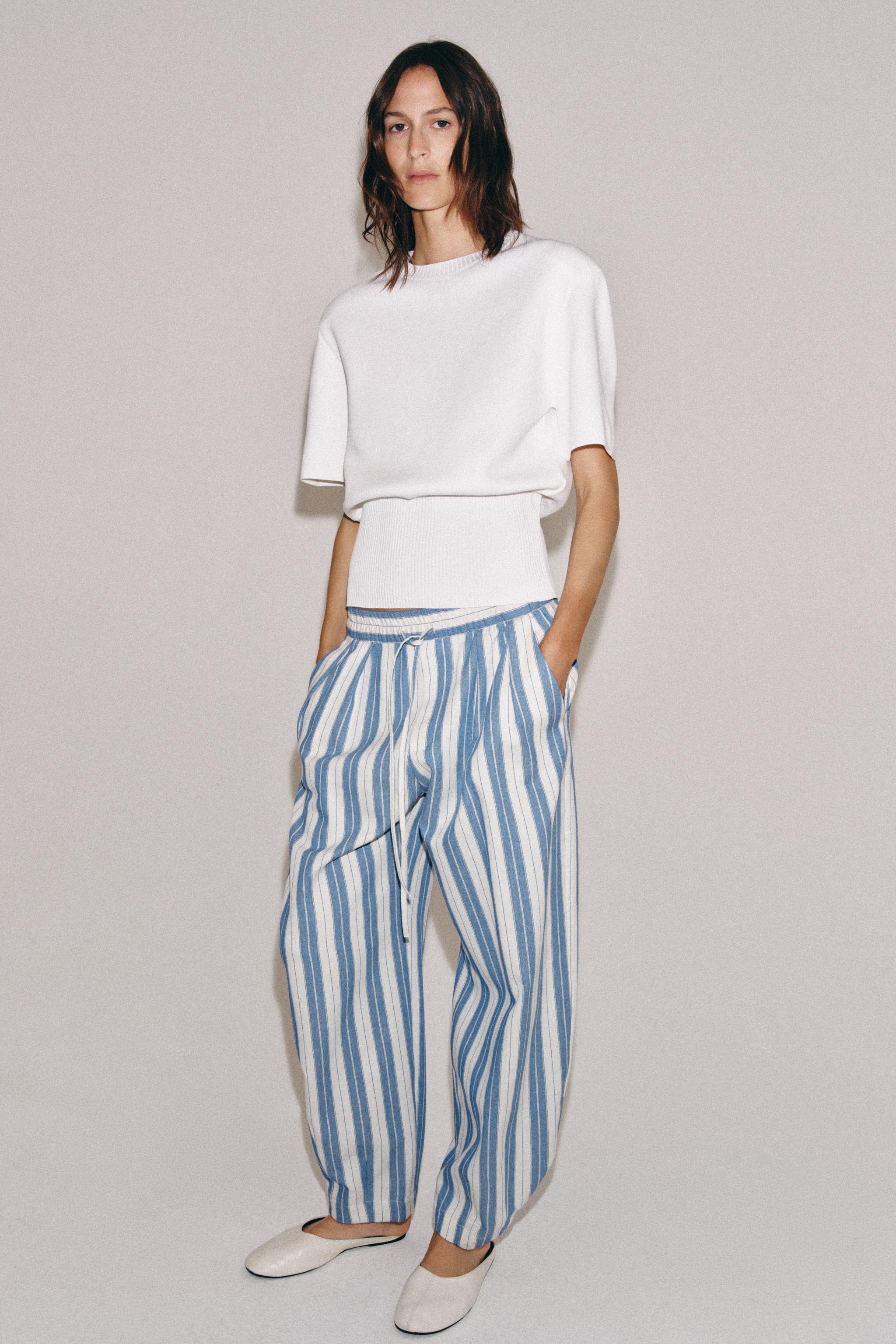ZW COLLECTION STRIPED PAJAMA PANTS