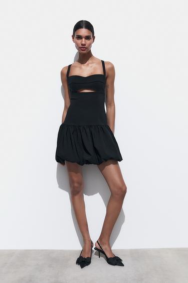 МИНИ-ПЛАТЬЕ БАЛЛОН — ЧЕРНЫЙ от Zara — изображение 0