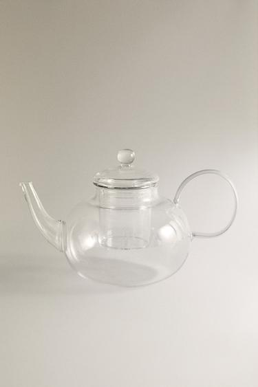 Zara BOROSILICATE GLASS INFUSER TEAPOT - Silver - Image 0