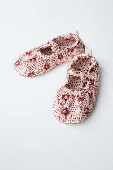 BALLET FLATS WITH DETAIL - White by Zara - Image 2