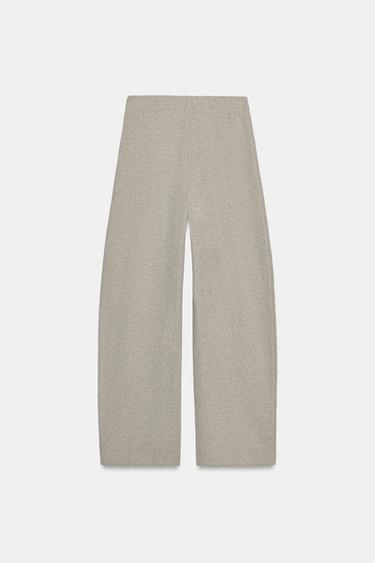 PANTALON PORTEFEUILLE À BOUTON - Gris de Zara - Image 6
