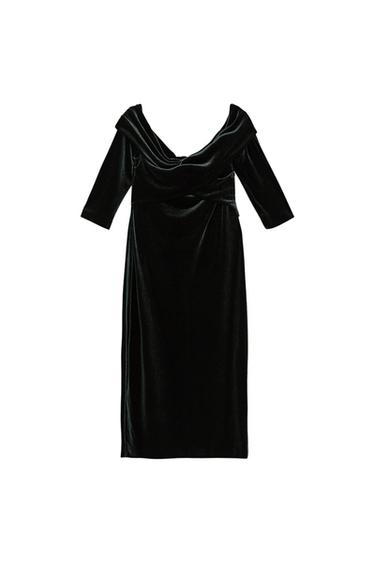 VELVET TUBE DRESS