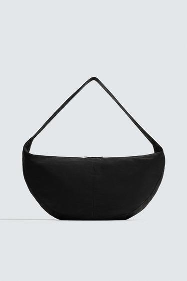 NYLON SHOULDER BAG - Black by Zara