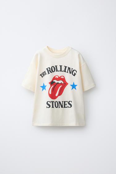 TRIČKO S POTISKEM ROLLING STONES © - Přírodní od Zara - Obrázek 0