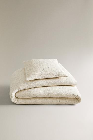 Zara CHILDREN'S FLORAL MUSLIN BEDSPREAD - Pink