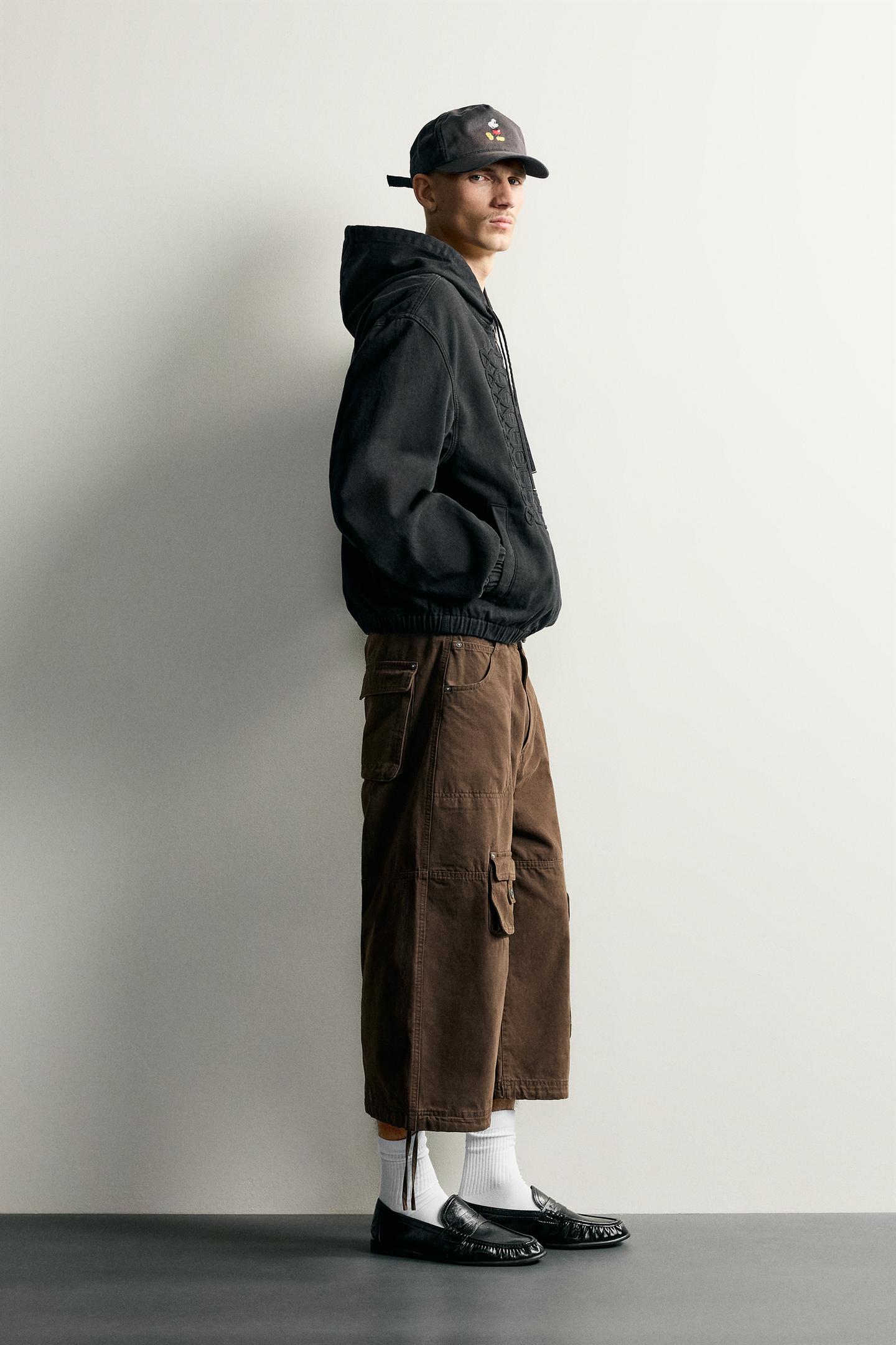Мужская куртка Zara Hooded Frog Fastening, цвет: Чёрный — фото 4