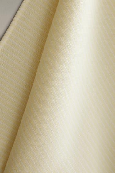 TORCHON COTON ÉPONGE RAYURES - Jaune de Zara - Image 2