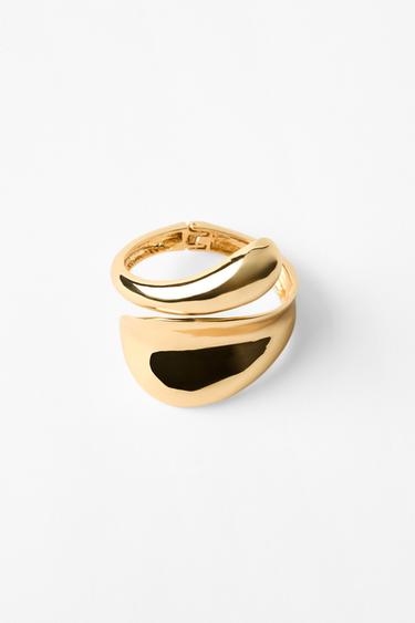 Zara WAVE CUFF BRACELET - Golden