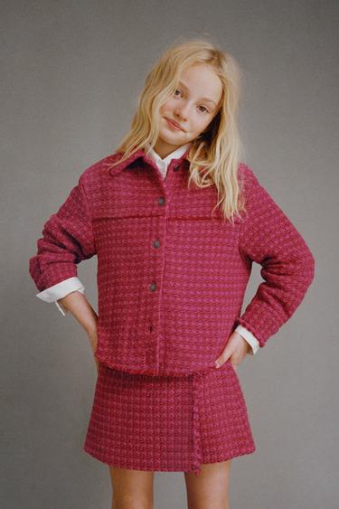 TEXTURED WAVY OVERSHIRT - Pink by Zara