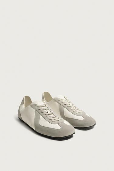 LEATHER TRAINERS AARON LEVINE X ZARA - White by Zara
