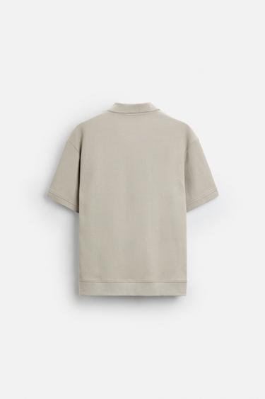 POLO STRUCTURE VERTICALE - Verdâtre de Zara - Image 6