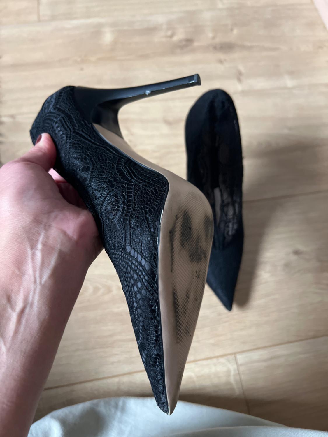 HIGH HEEL LACE COURT SHOES - Image 5