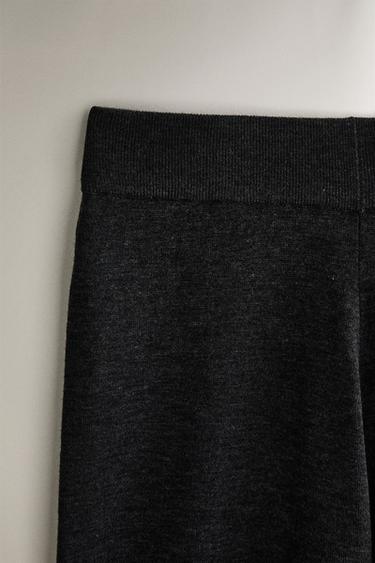 WOOL AND SILK SAROUEL TROUSERS - Grey by Zara - Image 1