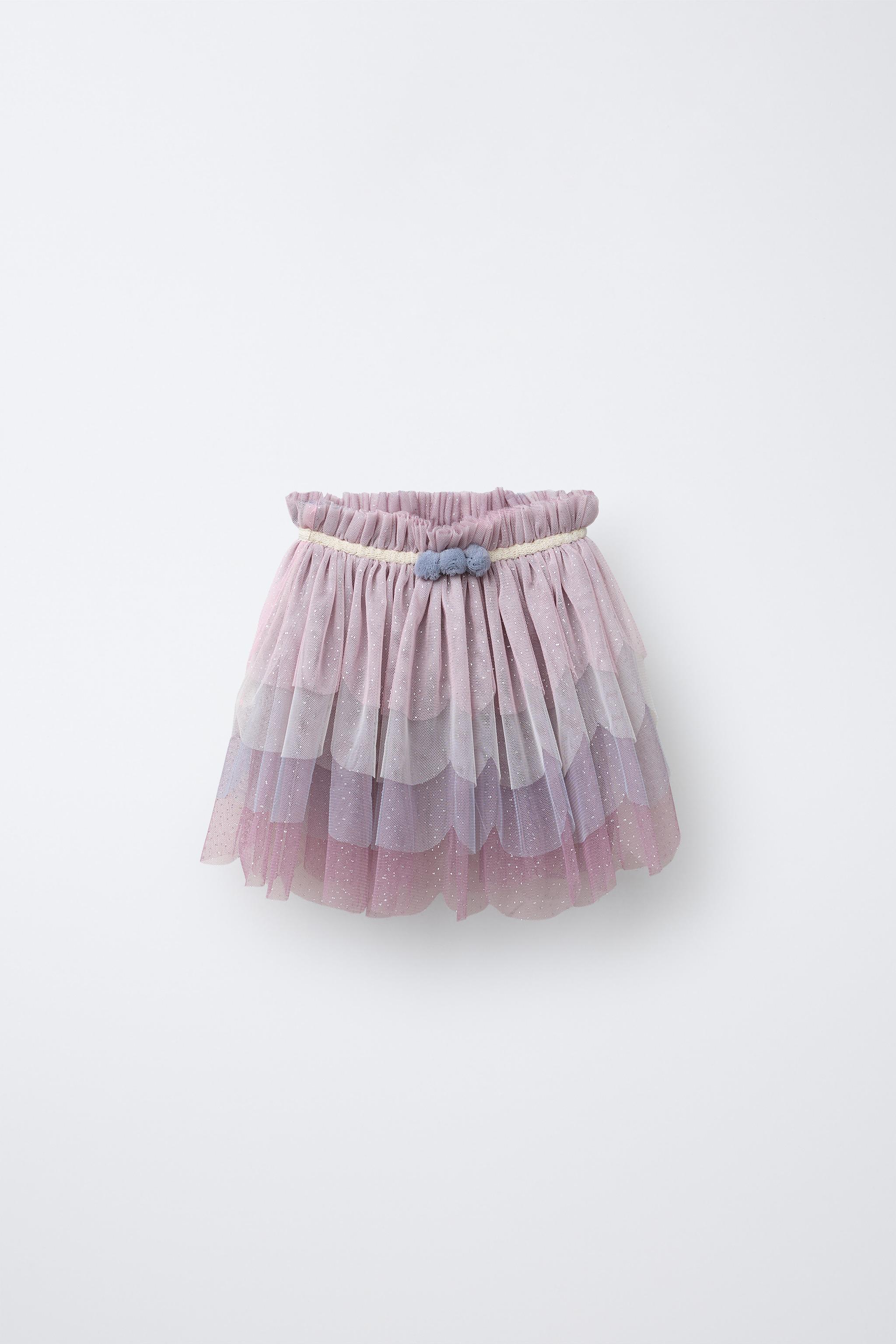 SHINY BUTTERFLY FAIRY COSTUME TULLE SKIRT - Pink | ZARA Turkey