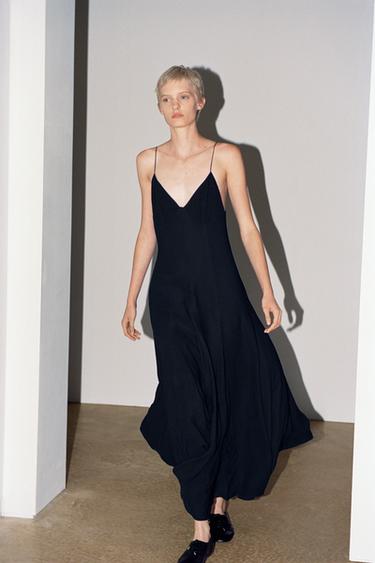 ZW COLLECTION SLIP DRESS - Blue by Zara
