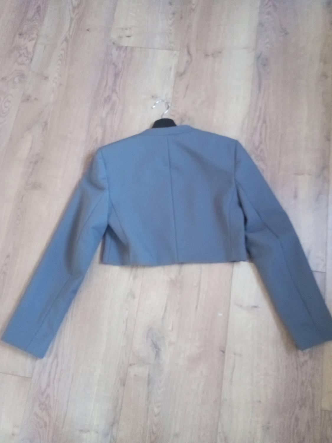 LAPEL-LESS CROPPED BLAZER - Image 4