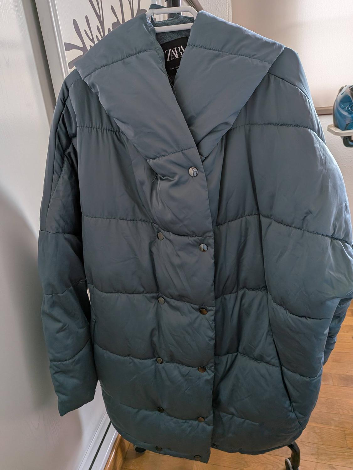 HOODED PUFFER COAT - Image 3