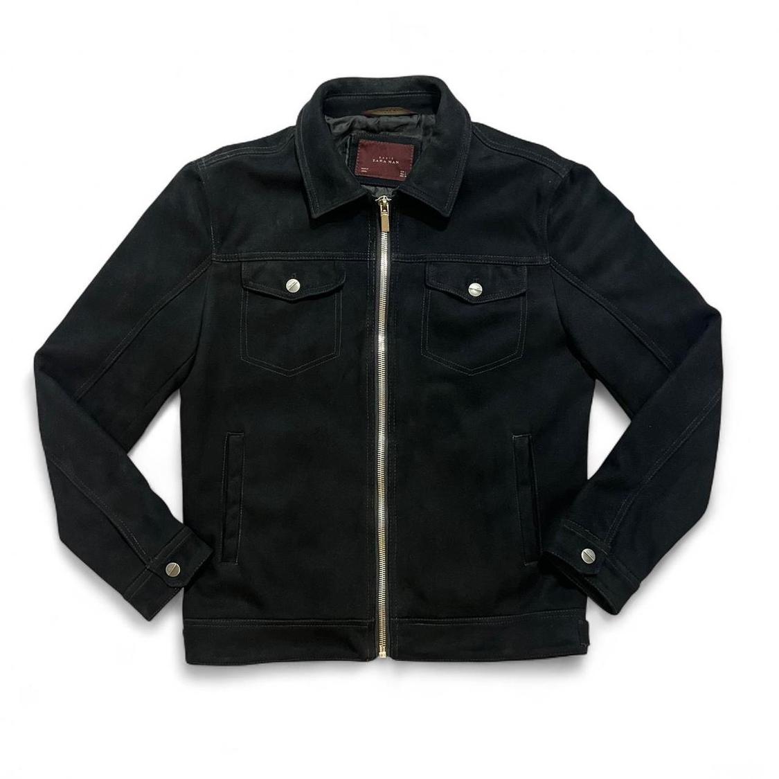 SUEDE LEATHER JACKET LIKE NEW. SIZE M. PURCHASED FOR 160 - Image 2