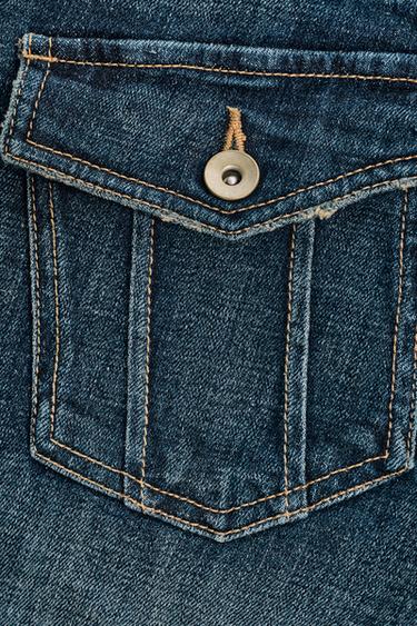 JEANS TRF BOOTCUT TAILLE BASSE - Bleu marine de Zara - Image 7
