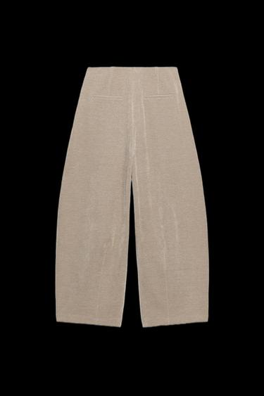 BALLOON CORDUROY TROUSERS - Beige by Zara
