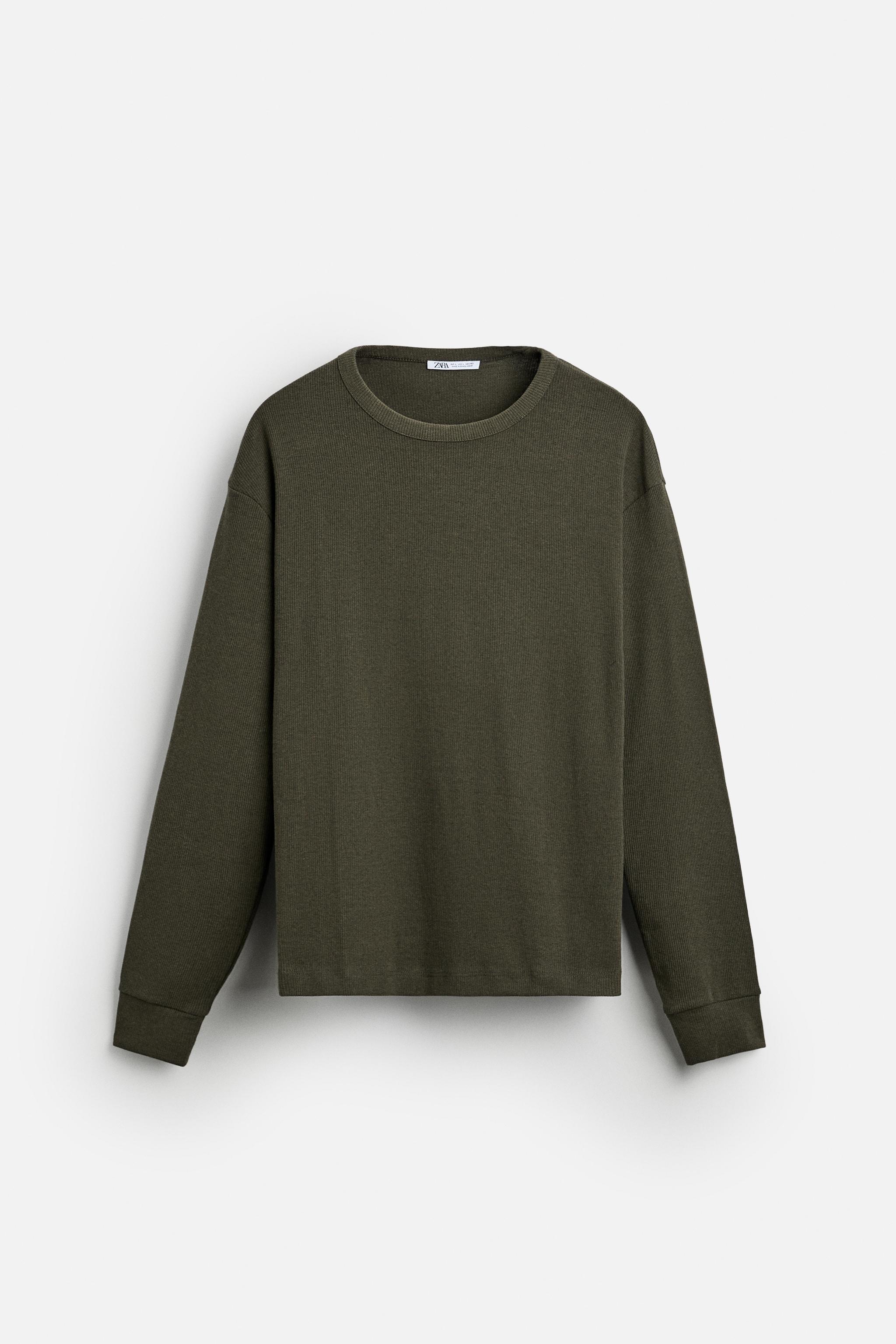 zara メンズ ロング ストア t シャツ