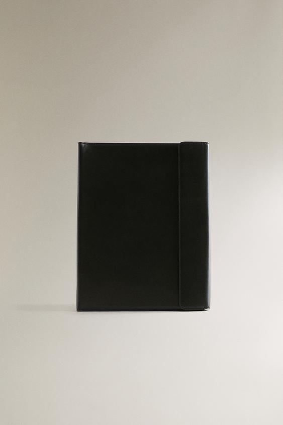 LEATHER COMPUTER COVER - كحلي الخاص بـ Zara - صورة 0