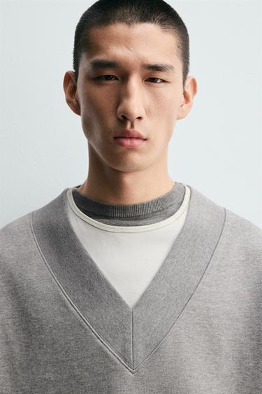 RELAXED FIT SWEATSHIRT - Grey marl by Zara