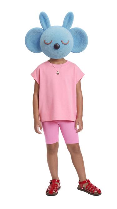 CAMISETA LISA ETIQUETA - Rosa tiza de Zara