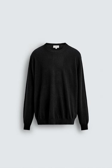 100% CASHMERE SWEATER - Black by Zara