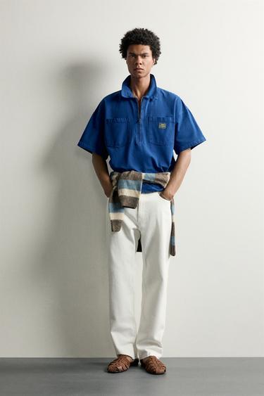 RAW-HEM STRAIGHT-LEG JEANS - White by Zara - Image 0